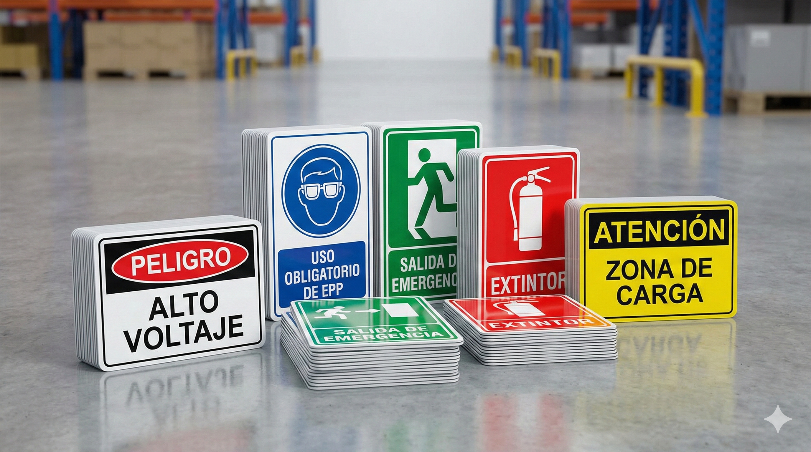 Señalética industrial de seguridad